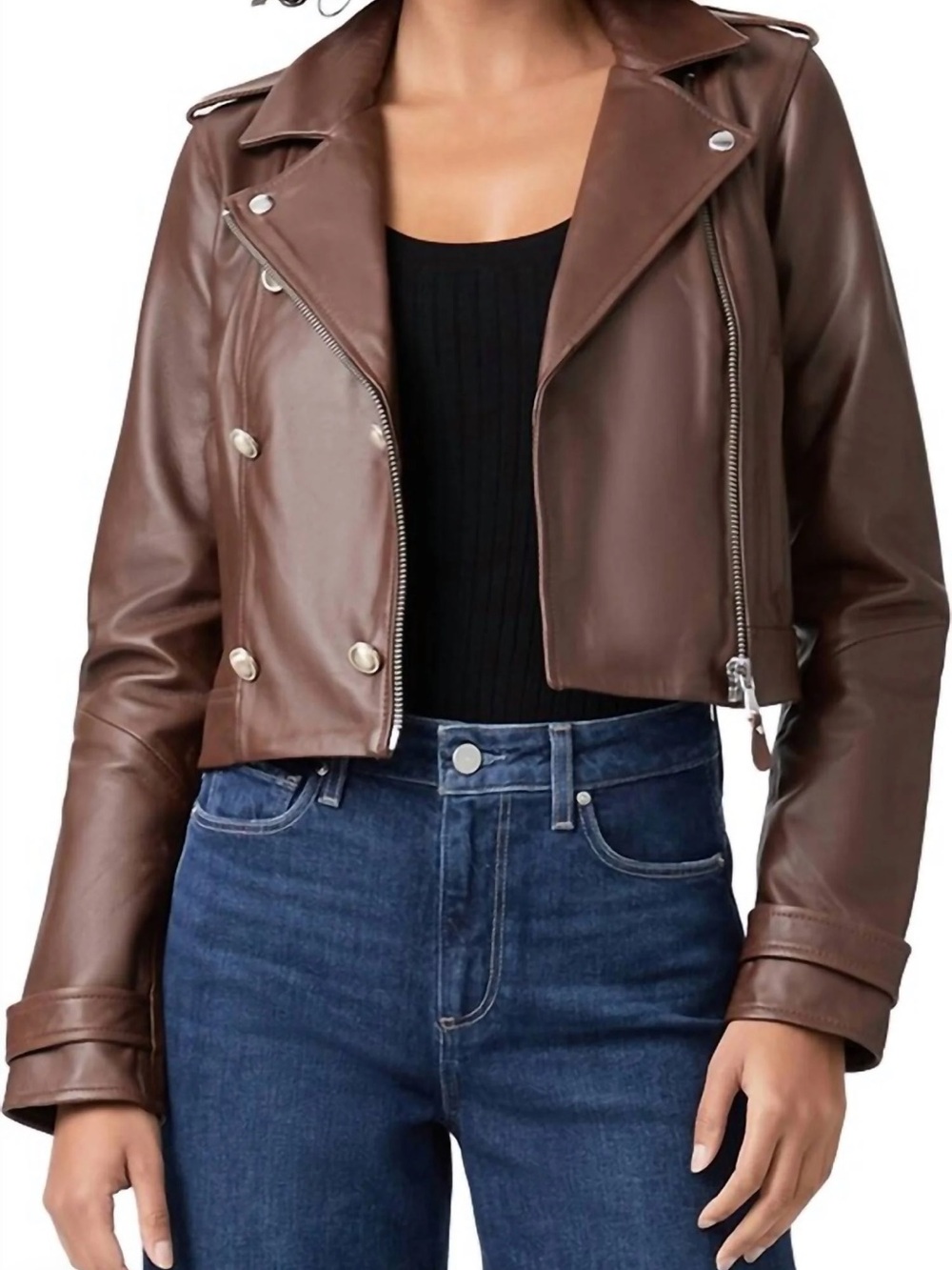 Paige Karyna Leather Jacket Size Medium
